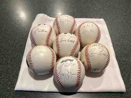 7 Autographed Baseballs NO RESERVE