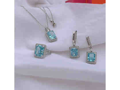 Exquisite Aquamarine Jewelry Set