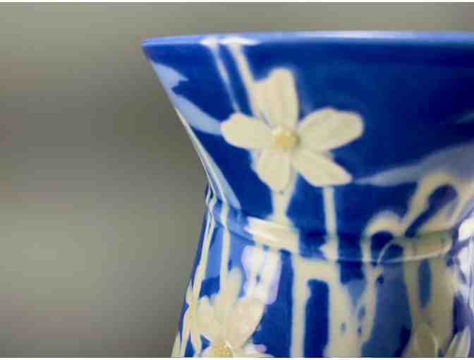 Elegant Cobalt Blue Chinese Vase