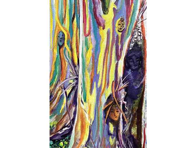 'Rainbow Eucalyptus Tree Guardians" Original Acrylic by Marionette Tabonair - Photo 2