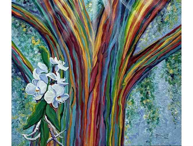 "Miracle Tree of Life" Original Acrylic by Marionette Tabonair - Photo 2