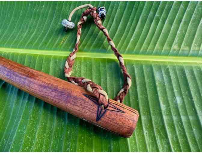 Unique Handmade Koa Walking Stick by Local Craftsman Dave Reando