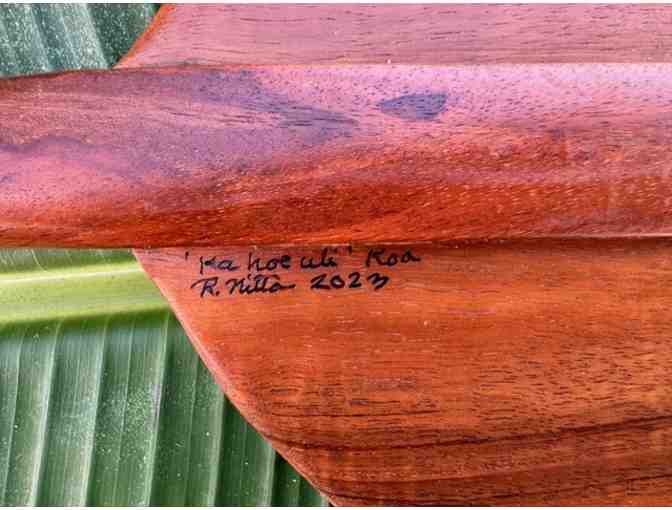 'Spirit of the Voyagers' Koa Wood Canoe Paddle by Ray Nitta