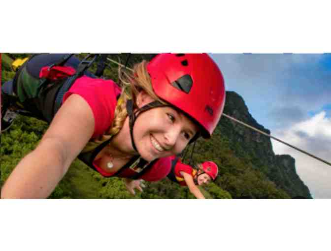 Powerline Zipline Tour at Kipu Rach for 2, Outfitters Kauai