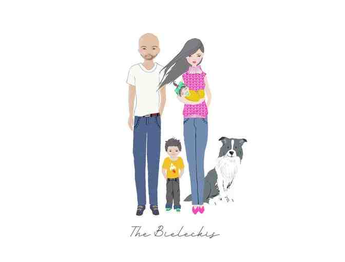 A Custom Digital Family Portrait by KaDobos Design