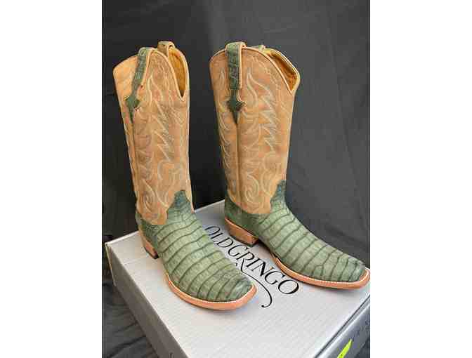 Amherst Boots, Caiman Olive Men's size 10 Old Gringo's - Photo 1