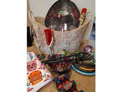 Dia de Los Muertos Halloween Party Basket includes $100 Raleys gift card