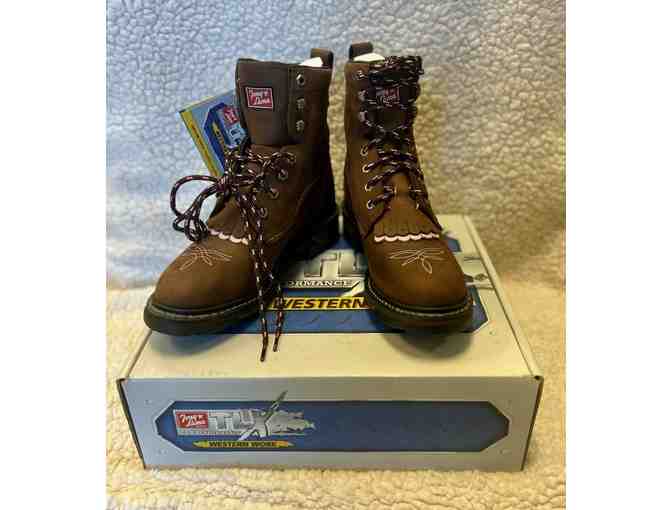 Tony Lama TLX Performance Western Work Boots New in Box Size 7-1/2C - Photo 1