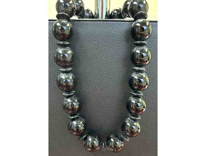 Choker with Black Onyx Orbs - 70