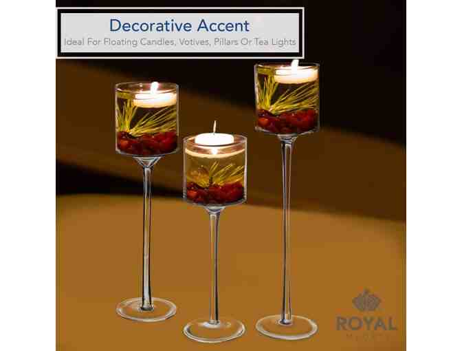 Glass Decorative Hurricane Candleholders