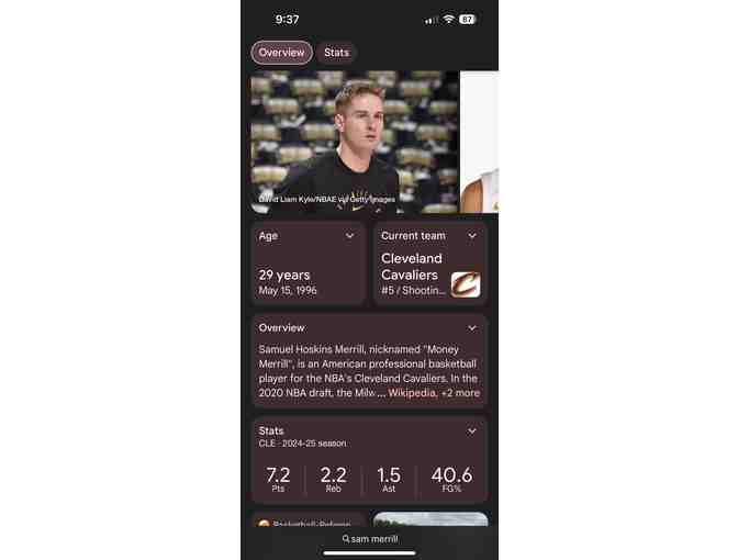 Cleveland Cavs Signed Cap and Merch