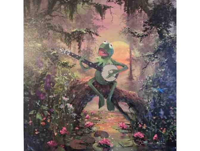 Rainbow Connection Kermit Giclee on Canvas