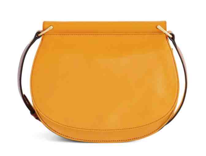 Vera Bradley Leather Sidesaddle Crossbody in Gallatin Maize with Mesa Brown - Photo 1