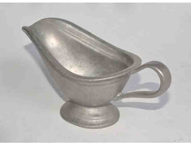 Vintage Pewter Sauce or Gravy Dressing Boat