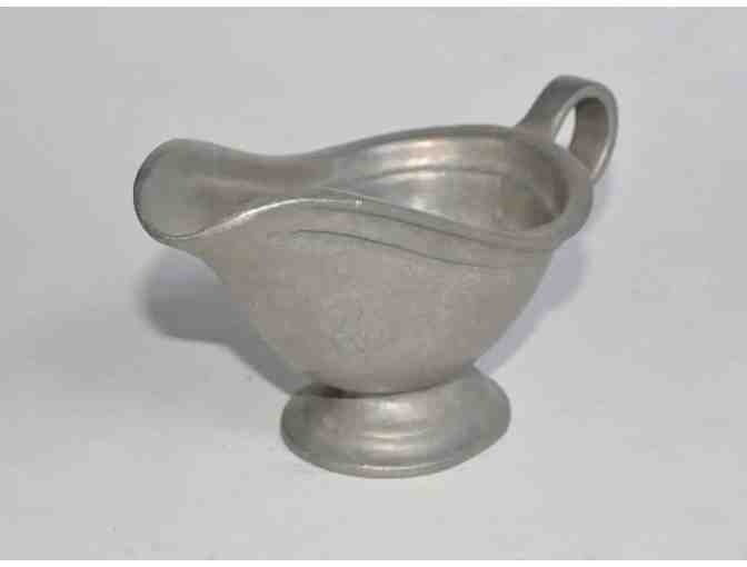 Vintage Pewter Sauce or Gravy Dressing Boat