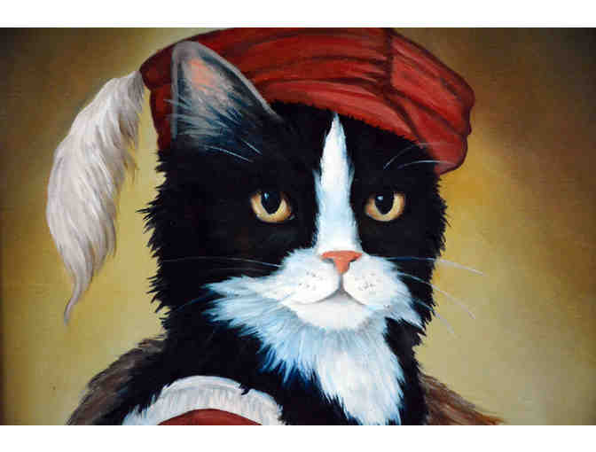 Gentleman Cat, Canvas Print by Carole Lew