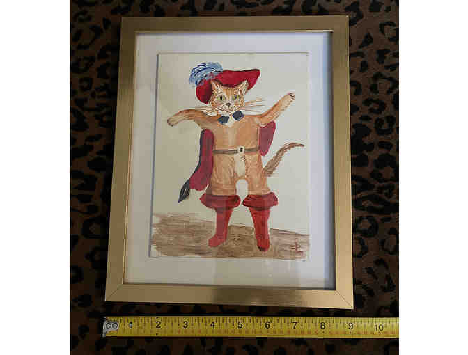 Puss in Boots Framed Painting