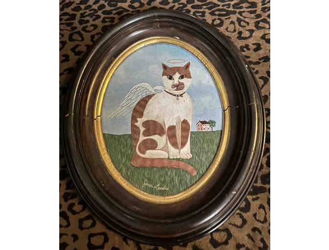 Angel Kitty Painting by Joan Landis - Photo 1