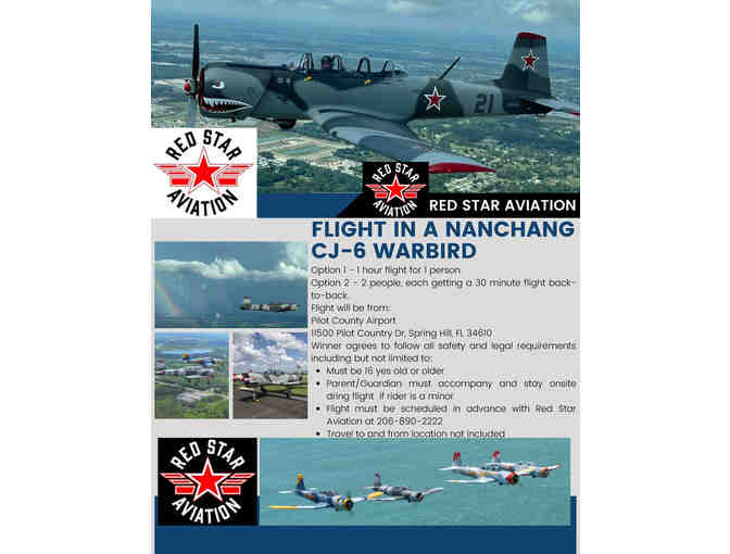 Nanchang CJ-6 Warbird Ride