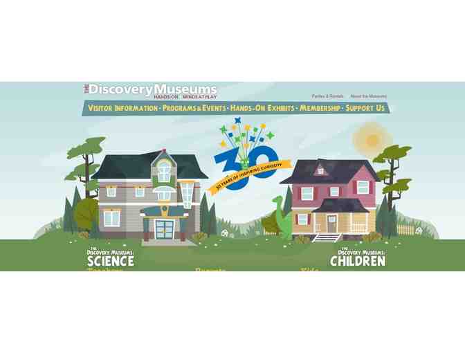 4 Pack of Passes to the Discovery Museums