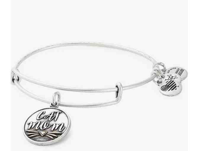 Alex and Ani Cat Mom Charm Bangle in Rafaelian Silver