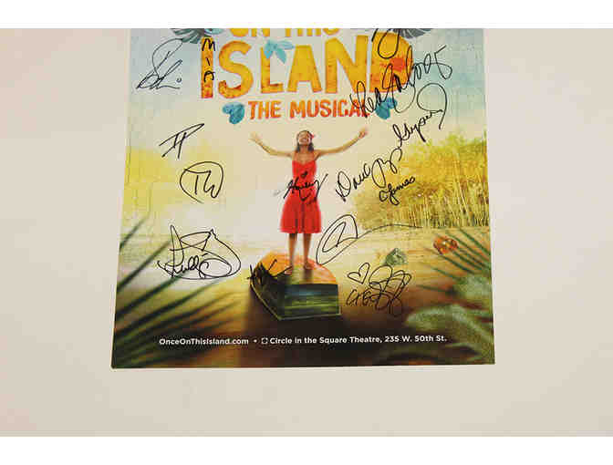 Lea Salonga, Alex Newell, Norm Lewis & Once on This Island cast-signed poster