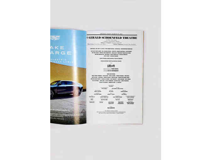 Hiran Abeysekera & cast-signed Life of Pi Opening Night Playbill