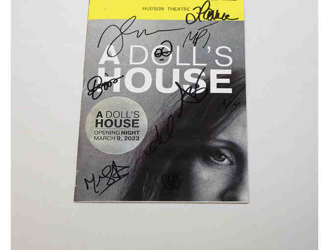 Jessica Chastain, Arian Moayed & full cast-signed A Dolls House Opening Night Playbill