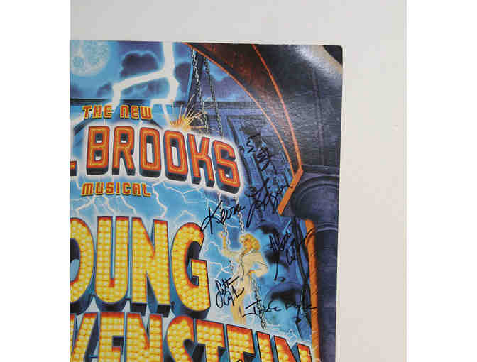 Sutton Foster, Megan Mullally & partial cast-signed Young Frankenstein Broadway poster