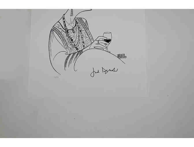 Dame Judi Dench-signed Amy's View Hirschfeld limited edition print