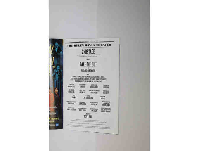 Jesse Williams, Jesse Tyler Ferguson & cast-signed Take Me Out Opening Night Playbill