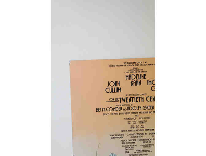 Hal Prince-signed On the Twentieth Century foil edition poster