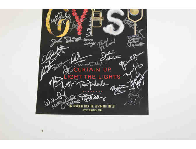 Bernadette Peters, Tammy Blanchard, John Dossett & cast-signed Gypsy 2003 Broadway poster
