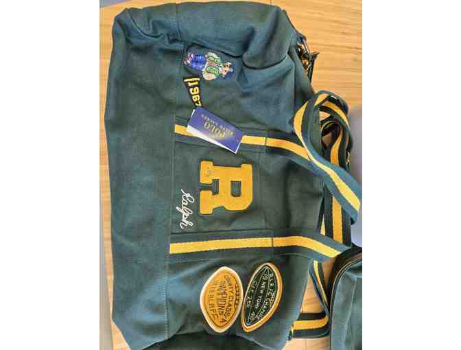 Brand New POLO Ralph Lauren DUFFLE Gym CARRY-ON Weekender Bag Green/Yellow - Photo 1