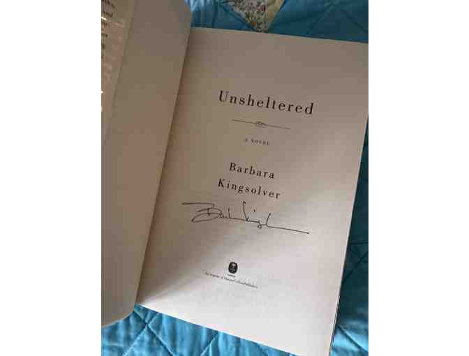 Unsheltered by Barbara Kingsolver, Signed first edition with library cover