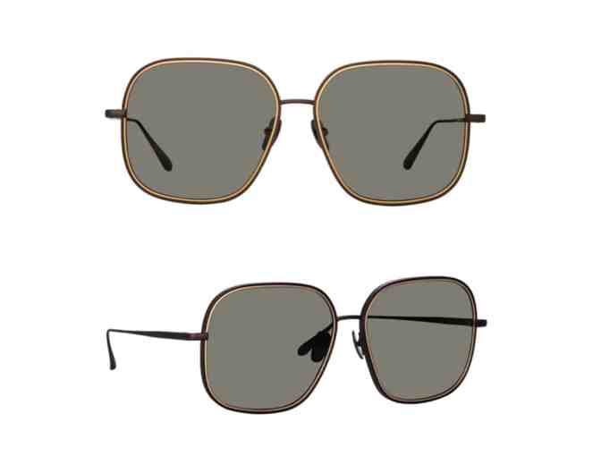 Women's Juliana Sunglasses in Nickel by Linda Farrow - Photo 1