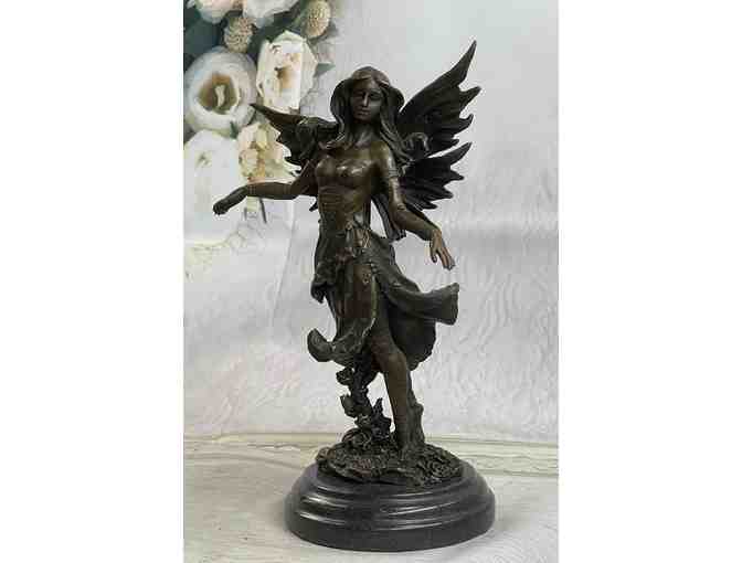 Art Deco Original Vintage Vitaleh Fairy Bronze Sculpture - Circa 1950 - Photo 1