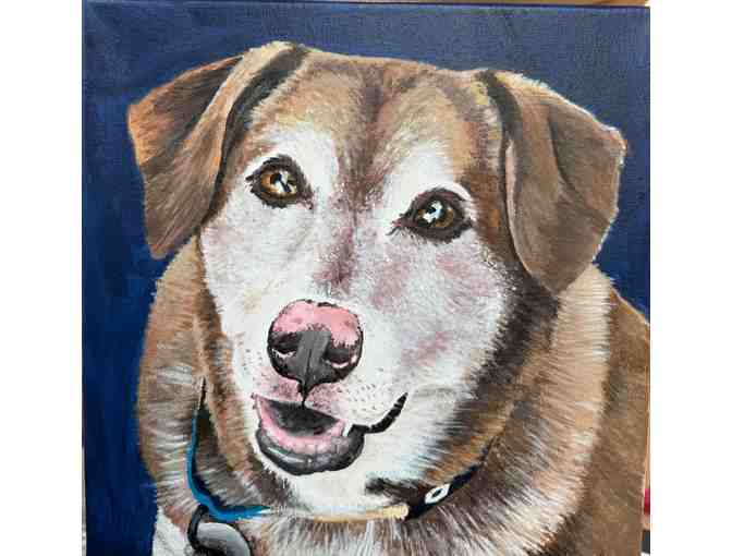 Acrylic Pet Portrait 12" x 12" - Photo 1