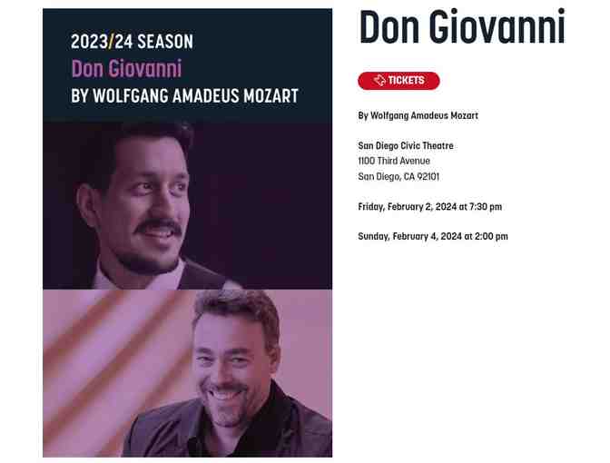 SD Opera 2023/2024 Gift Certificate