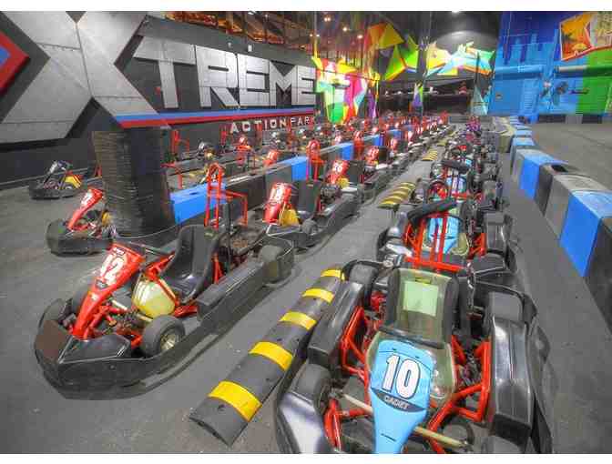 Play Day for 4 at Xtreme Action Park - 1 activity + $25 Arcade Game Card Per Person
