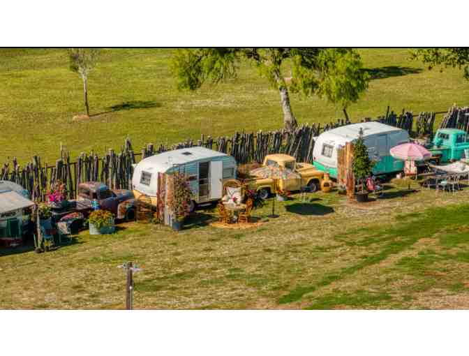 Spa Package with 4 night glamping RV experince San Antonio + $100 Food Credit