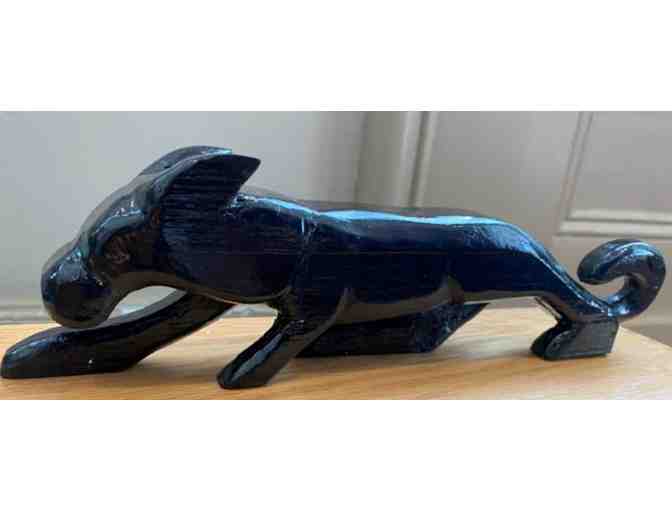 Ivy Billiot - Cougar Wood Carving