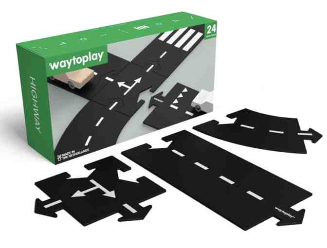 Highway Set, 24 Piece Circuit for Toy Cars by Waytoplay - Photo 1