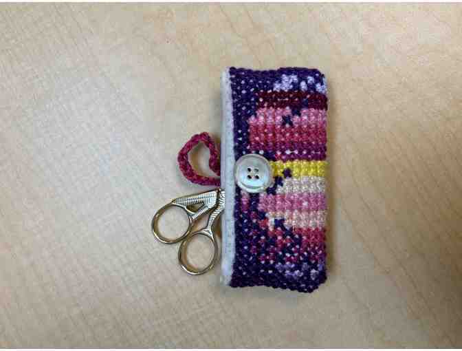 Embroidered Scissors Case with Scissors