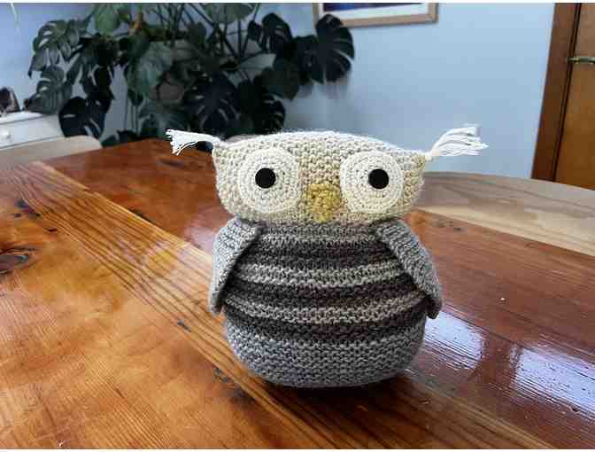 Darling Stuffed Owl handmade by Kei Zemlicka