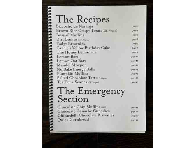 9th Grade Class Basket- Bake Sale Recipe Book