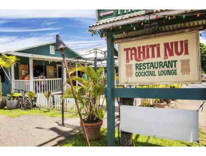 $100 Gift Certificate for Tahiti Nui Hanalei