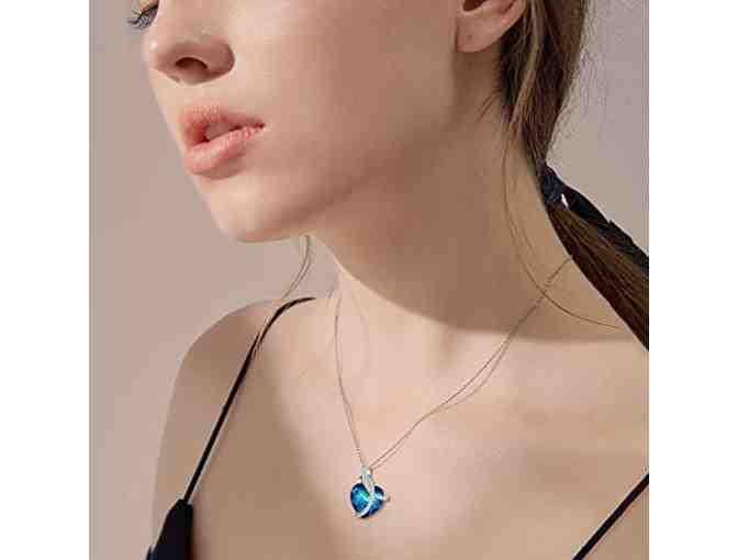 EleQueen Silver Plated Courageous Heart Necklace