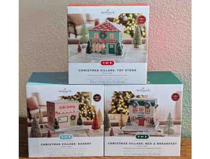 Hallmark Christmas Village with Lights: Set of 3 #3