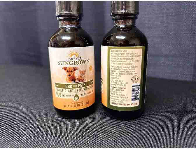 CBD Salmon Oil for Pets from Siskiyou Sungrown